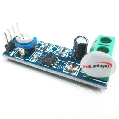 LM386 Mono Audio Amplifier Module 20 Times AMP Solo 5V12V 10K Adjustable