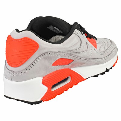 NIKE NIKE AIR MAX 90 QS HERREN GREY RED WILDLEDER SNEAKER MODE