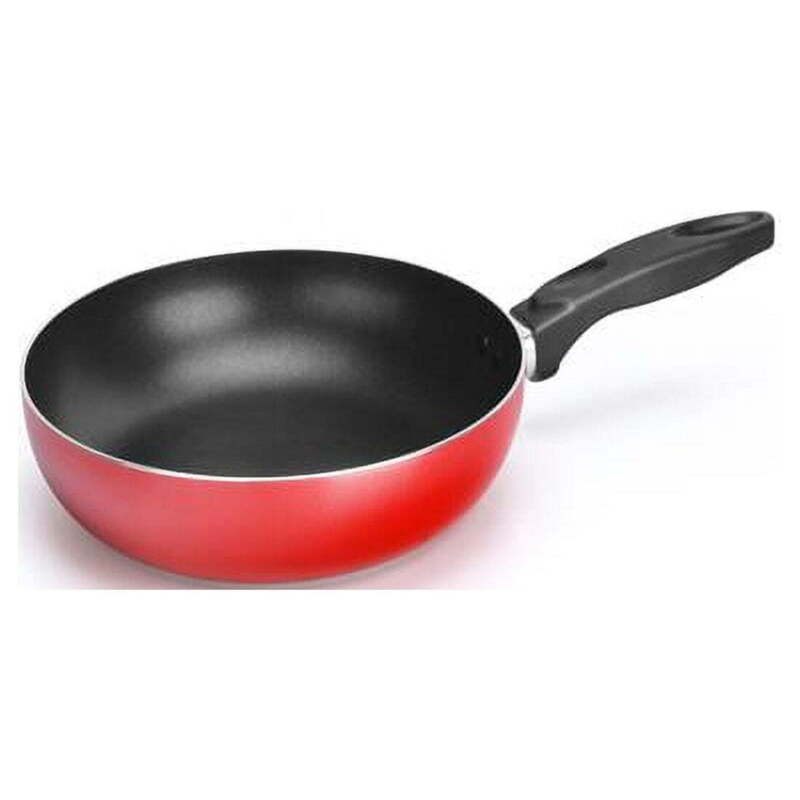  Medium Fry Pan 10-Inch Kitchen Cookware Black Coating Inside Heat