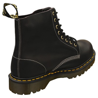 Pre-owned Dr. Martens 1460 Pascal Made In England Mens Ankle Boots In Charcoal Grey In Gray