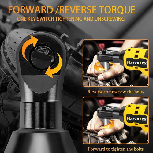 Cordless Electric Ratchet Wrench Set 3/8", Compatible For DEWALT 20V MAX Battery