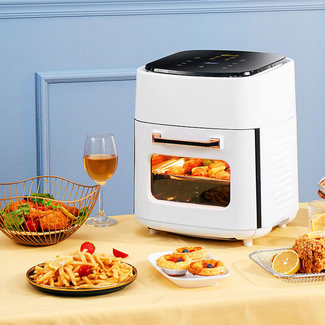 15L Air Fryer Digital Oven Preheat Oil Free Healthy Frying Food Cooker 3 Tiers - Picture 25 of 26