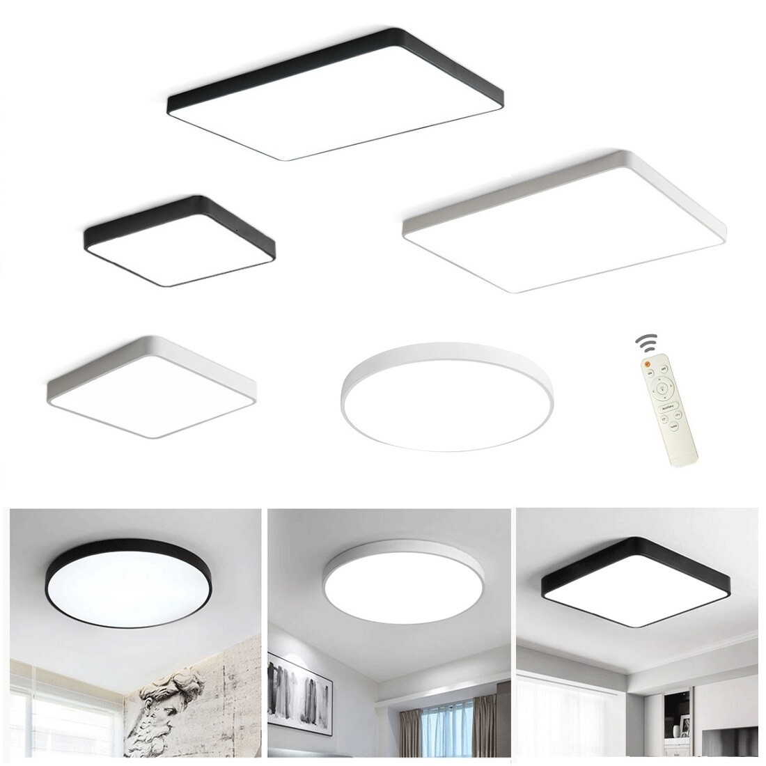 18W  80W LED Deckenleuchte Deckenlampe Wandlampe Kche Wohnzimmer  Flurleuchte
