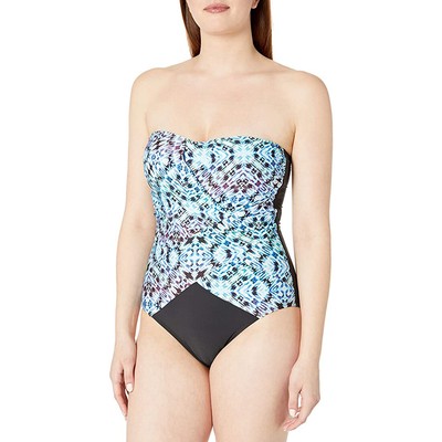 Женское бандо Athena без бретелек One Piece, Indigo Essence Multi, 6
