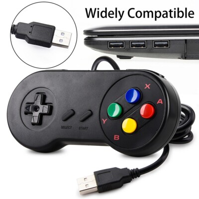 Wired SNES USB Game Controller Gamepad For Super Nintendo PC/ MAC Games US Ship