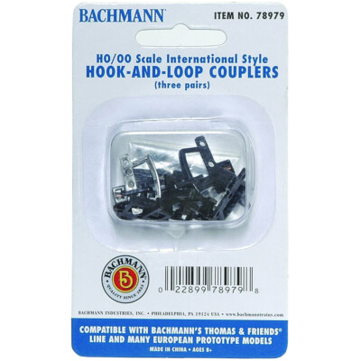 Bachmann 78979 Hook and Loop Couplers International Style