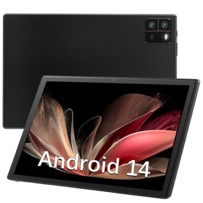 2024Tab 10.1in 12GB RAM 256GB Tablet Octa Core WiFi Pad PC Dual Camera Bluetooth