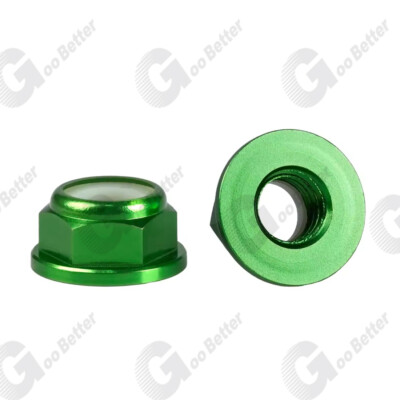 Metric Anodised Flanged Nylon Lock Nut M2 M3 M4 M5 M8 Aluminum Flange Hex Nuts