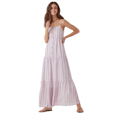 Великолепное женское платье для прогулок, Pink Glow Multi, X-Small