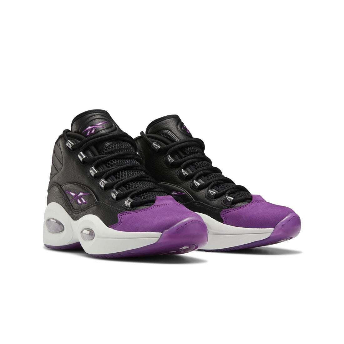 Reebok　リーボック　QUESTION MID GX0240 　 9.5 Reebok Question Mid GX0240 Allen Iverson Core Black Purple