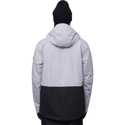 Pre-owned 686 Smarty 3-in-1 Form Jacket - Men's In White Heather Colorblock