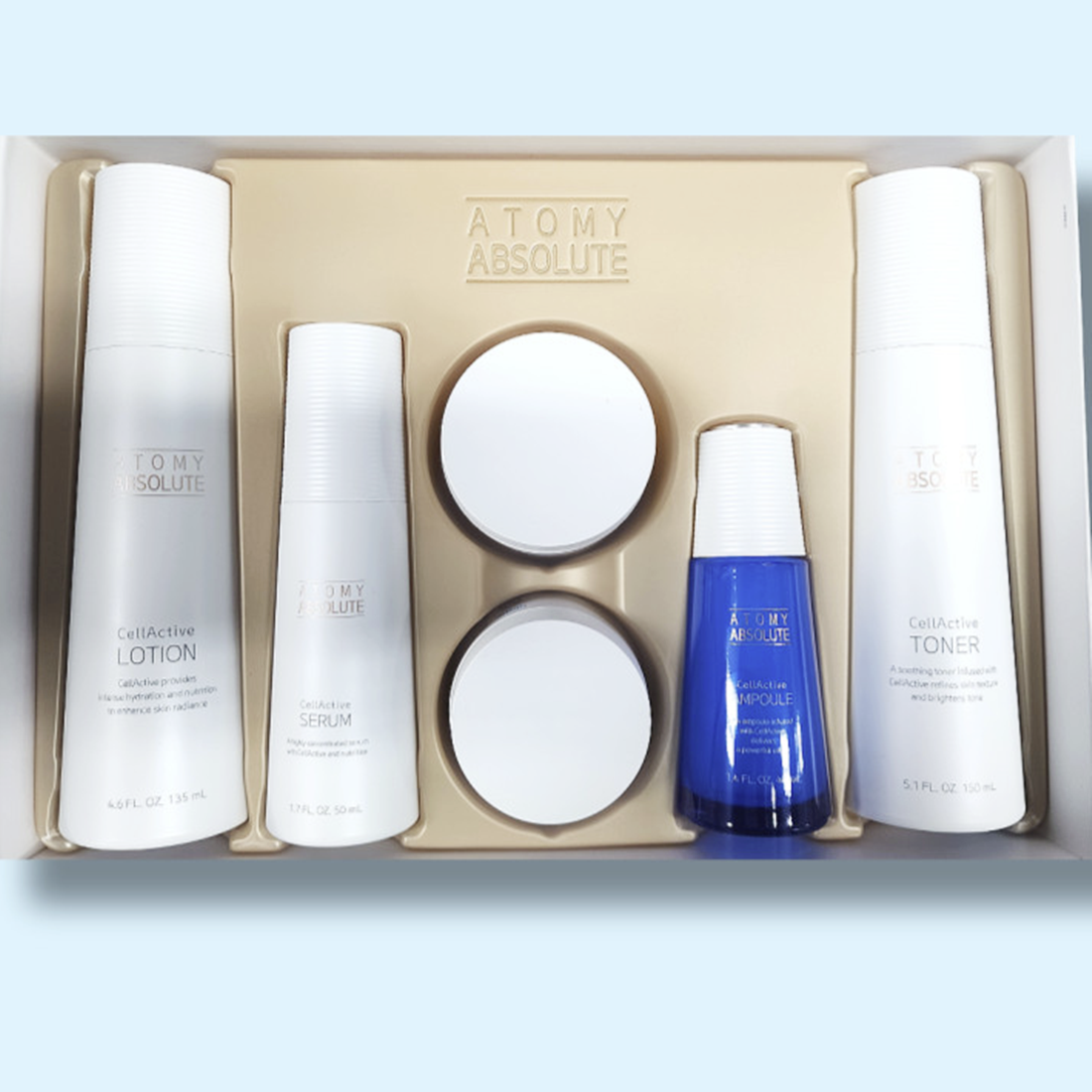 Atomy Absolute CellActive Skincare Set Toner Ampoule Serum