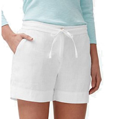 

Tommy Bahama Palmbray льняные шорты 5 дюймов, белые, маленькие, Белый, TW818353
