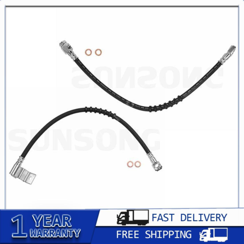 For Dodge Ram 1500 1995~1999 2x Front Brake Line Sunsong Brake Hydraulic Hose