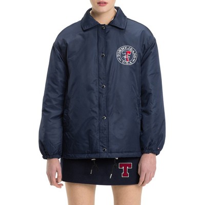

Женская стеганая куртка Tommy Jeans, цвет Black Iris, большой размер, DW05157
