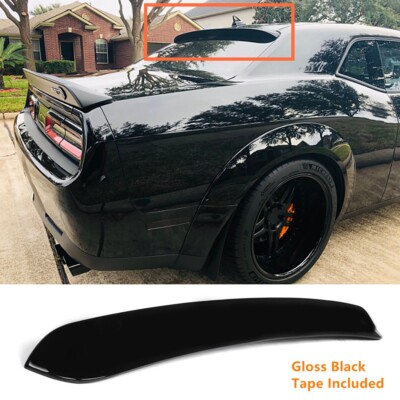 GLOSSY BLACK REAR WINDOW ROOF SPOILER FOR DODGE CHALLENGER SRT HELLCAT 2008-2023