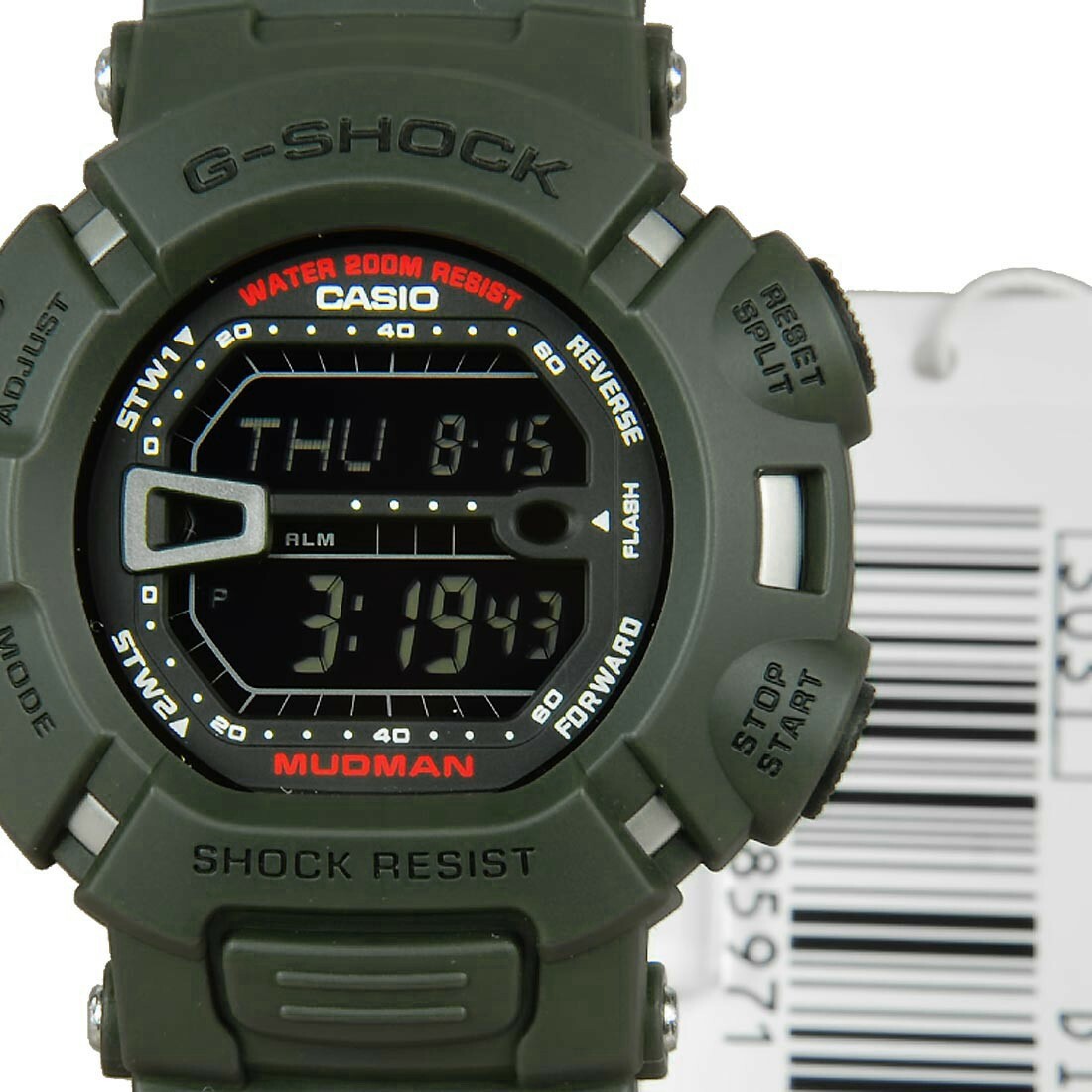 Casio G-Shock Mens Watch Mudman G9000-3V G-9000-3VDR Green Digital Free Post 4971850859710 | eBay