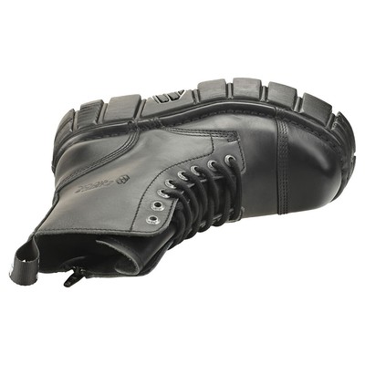 NEW ROCK ROCK METALLIC M-NEWMILI083-S39 UNISEX BLACK STIEFEL PLATTFORM - 36 EU