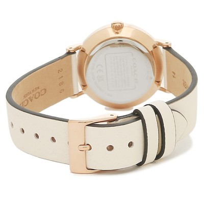 Pre-owned Coach Watch Rady Sperry 28mm Quartz Silver White  14503796 Leather Par 185