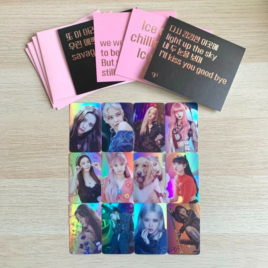 Blackpink Official The Show Lyrics Cards Photocards Set