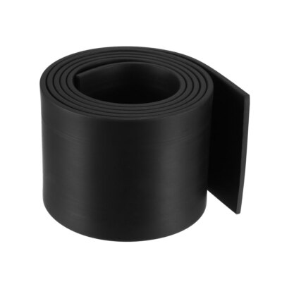 Solid Rectangle Rubber Seal Strip 60mm Wide 3mm Thick, 1 Meter Long Black
