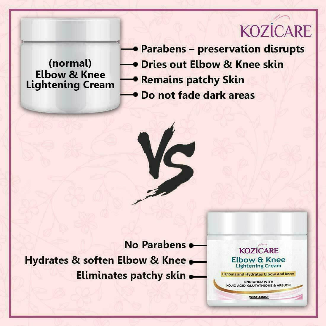 DARK KNEES AND ELBOWS LIGHTENING CREAM , Dark Spots Cream With Kojic Acid 50gm DARK KNEES AND ELBOWS LIGHTENING CREAM , Dark Spots Cream With Kojic Acid 50gm