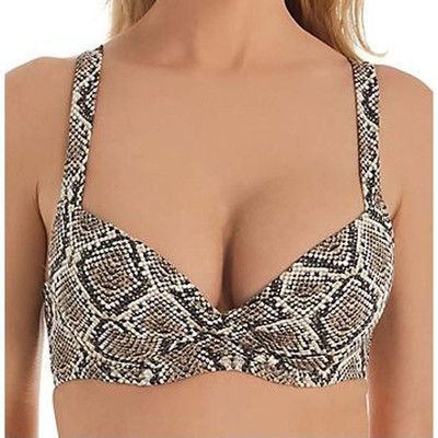 Tommy Bahama Бикини-топ на косточках с запахом спереди Desert Python, Caffe, 36DD