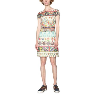 

Женское разноцветное платье Desigual Elvira, разноцветное, среднего размера, Multi
