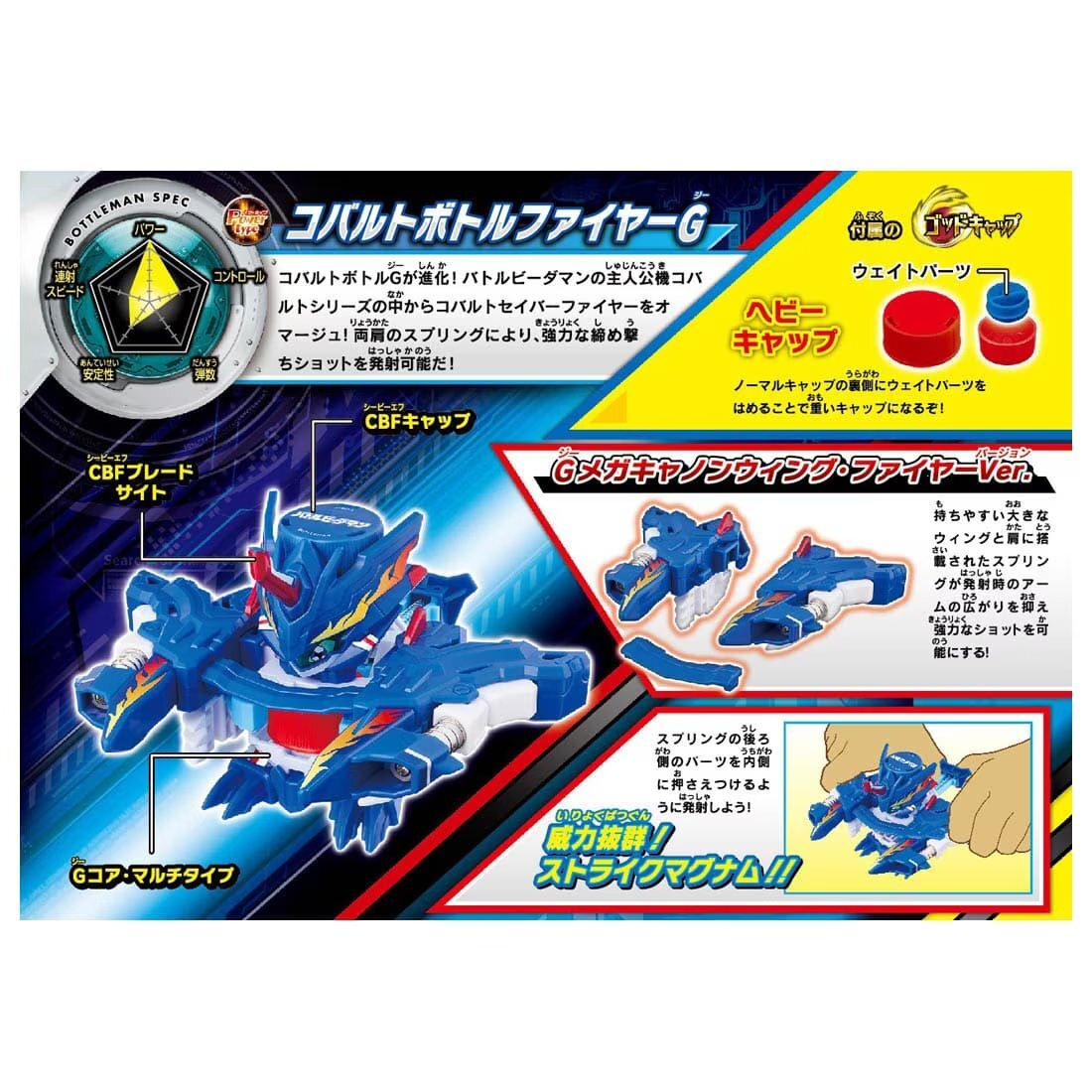その他 BOT Takara Tomy Cap Revolution Bottleman Booster BOT-63 Cobalt