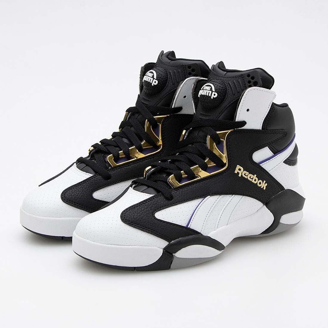 Pre-owned Reebok Shaq Attaq Footwear White Black 100032830 Men's Size