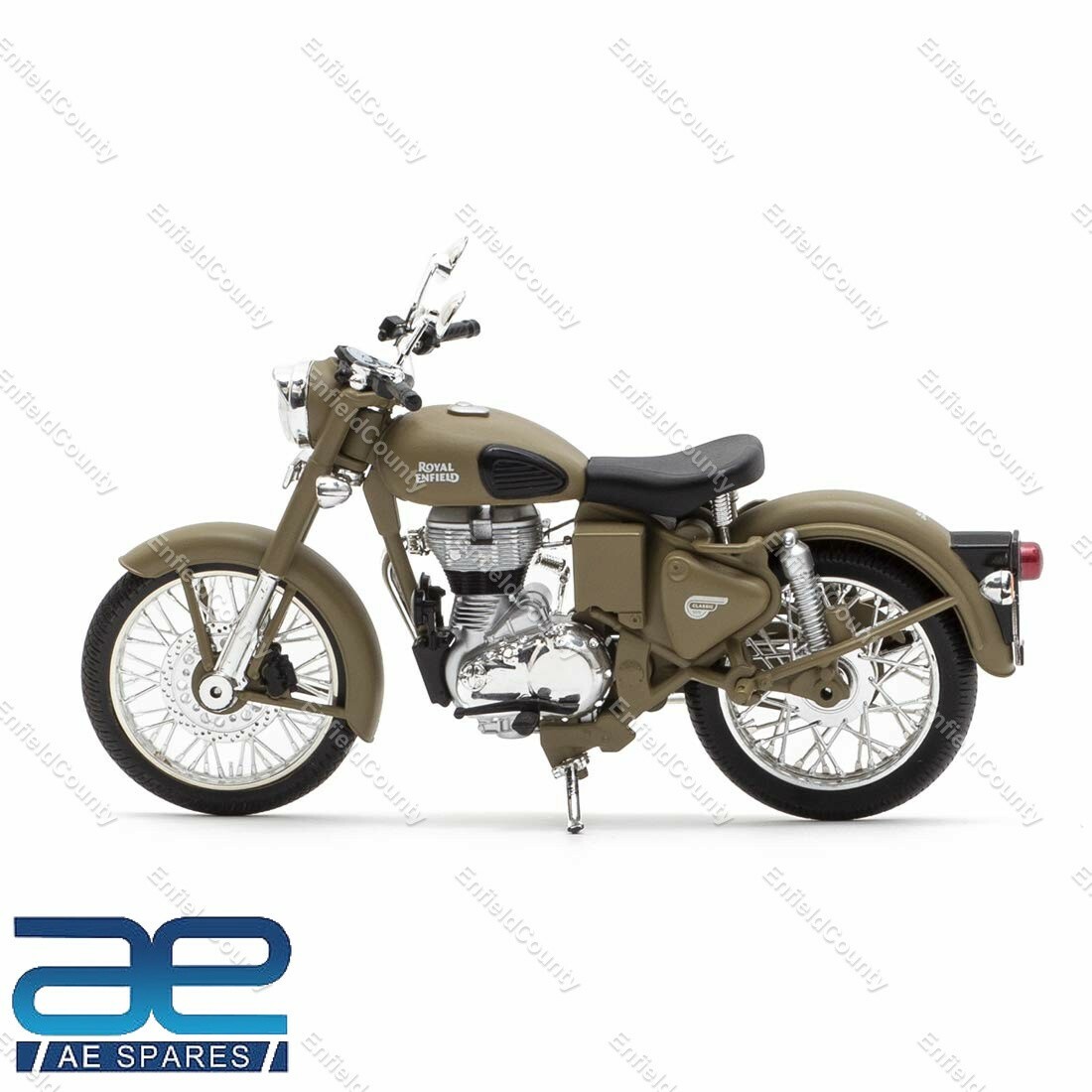 For Royal Enfield Classic 500 1:12 Scale Model Desert Storm 