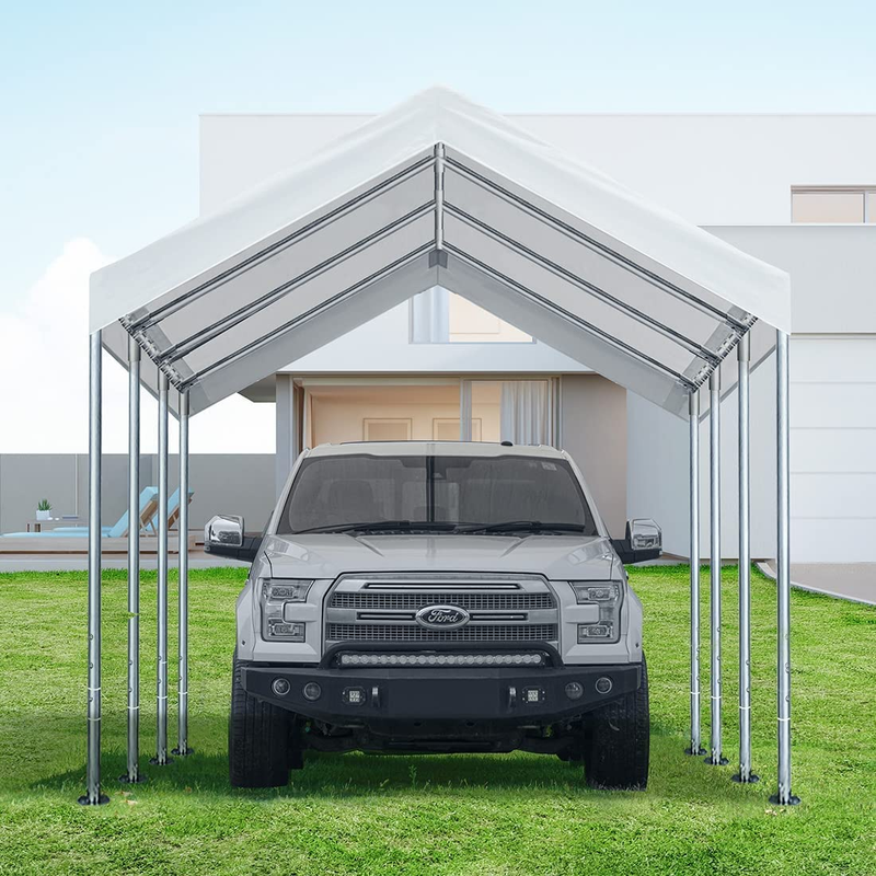 10'X20' Carport Top Canopy Cover for Car Garage Shelter Tent Party Tent with Bal