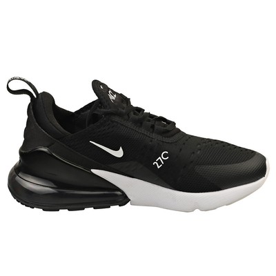 Pre-owned Nike Air Max 270 Womens Fashion Trainers In Black White - 7.5 Us