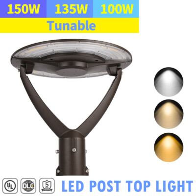 Commercial LED Post Top Area Street Lighting Fixture 150W/135W/100W Adjustable