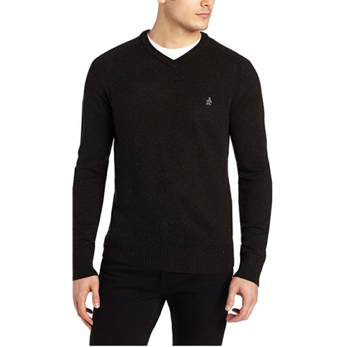 

Мужской свитер с длинными рукавами Original Penguin, черный, средний размер