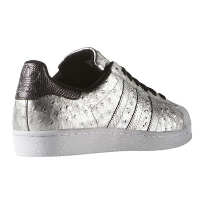 adidas black and silver trainers