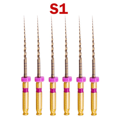 6pcs Dental Endo Files Rotary NITI Root Canal Files X-Pro Gold Taper 21/25/31MM