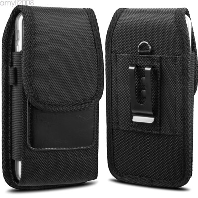 Cell Phone Carrying Case For iPhone 12 Pro Max Vertical Belt Clip Pouch Holster