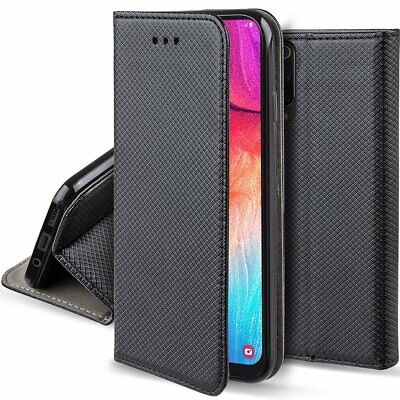 LG VELVET Handy Tasche Schutz Hülle SMART MAGNET Book Case SCHWARZ