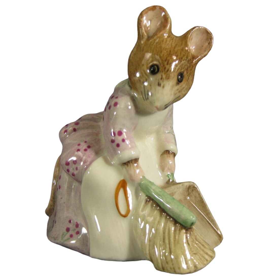 Royal Albert Beatrix Potter Hunca Munca Sweeping Figurine 2584 BP-6 England