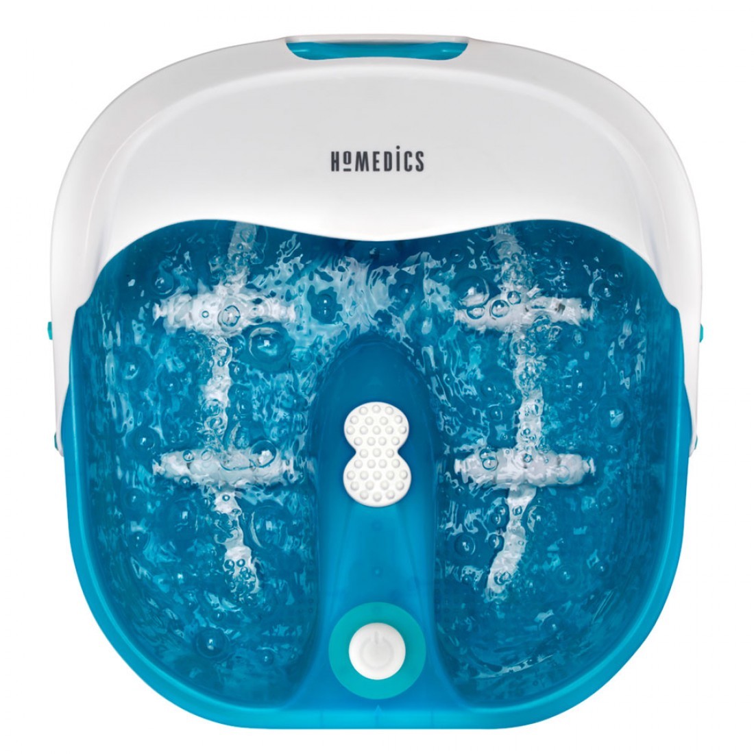 HoMedics Bubble Spa Pro Footbath w/ Heat Boost Power Pedicure Foot Care Massage