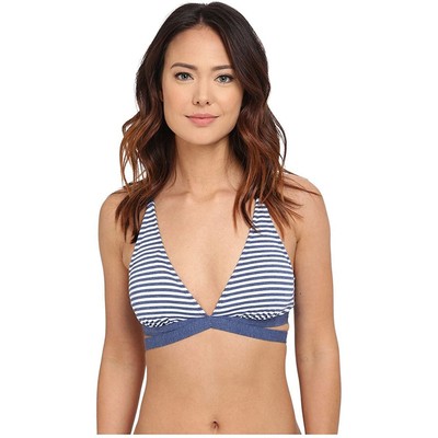 

Женский бюстгальтер Splendid Malibu Stripe Rem Soft Halter D-Cup, темно-синий, LG, Navy
