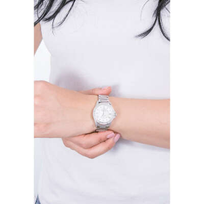 Pre-owned Bulova Silver Womens Analogue Watch Marine Star 96r232