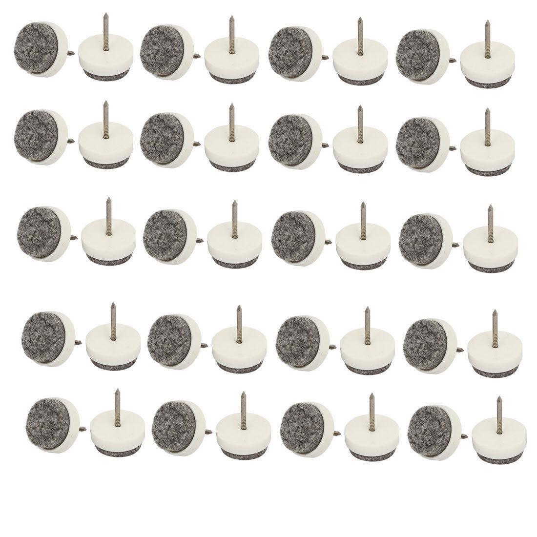 Silver Furniture Glides, Felt Pad Furniture Parts