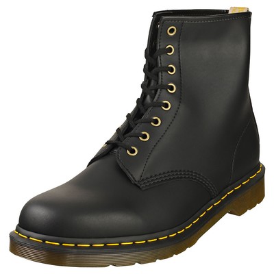 DR. MARTENS DR. MARTENS VEGAN 1460 MENS BLACK CASUAL BOOTS - 5 UK