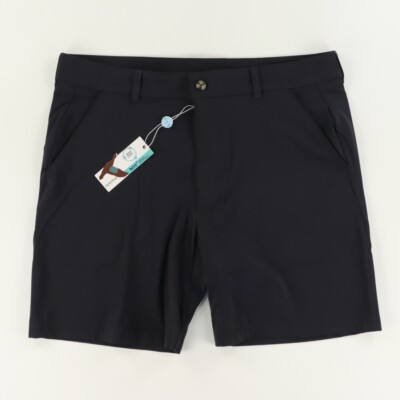 Genteal High Stretch Brrr Bunker Nylon Golf Shorts  Black Men's 36