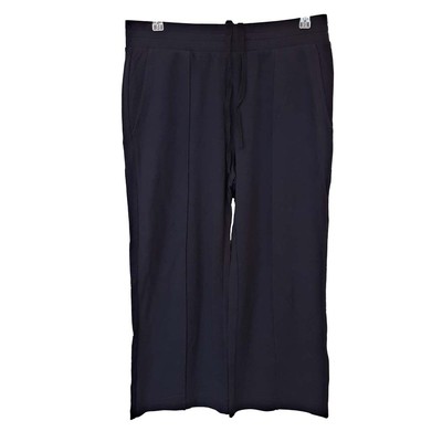 Женские укороченные брюки Tommy Bahama Silky Sands с широкими штанинами, черные, маленькие
