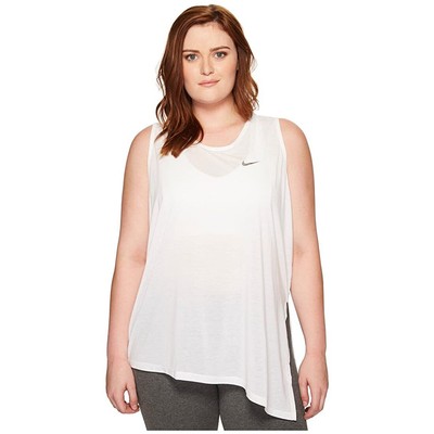 

Женская майка Nike Activewear Plus с асимметричной сеткой, Белый, 874460-100