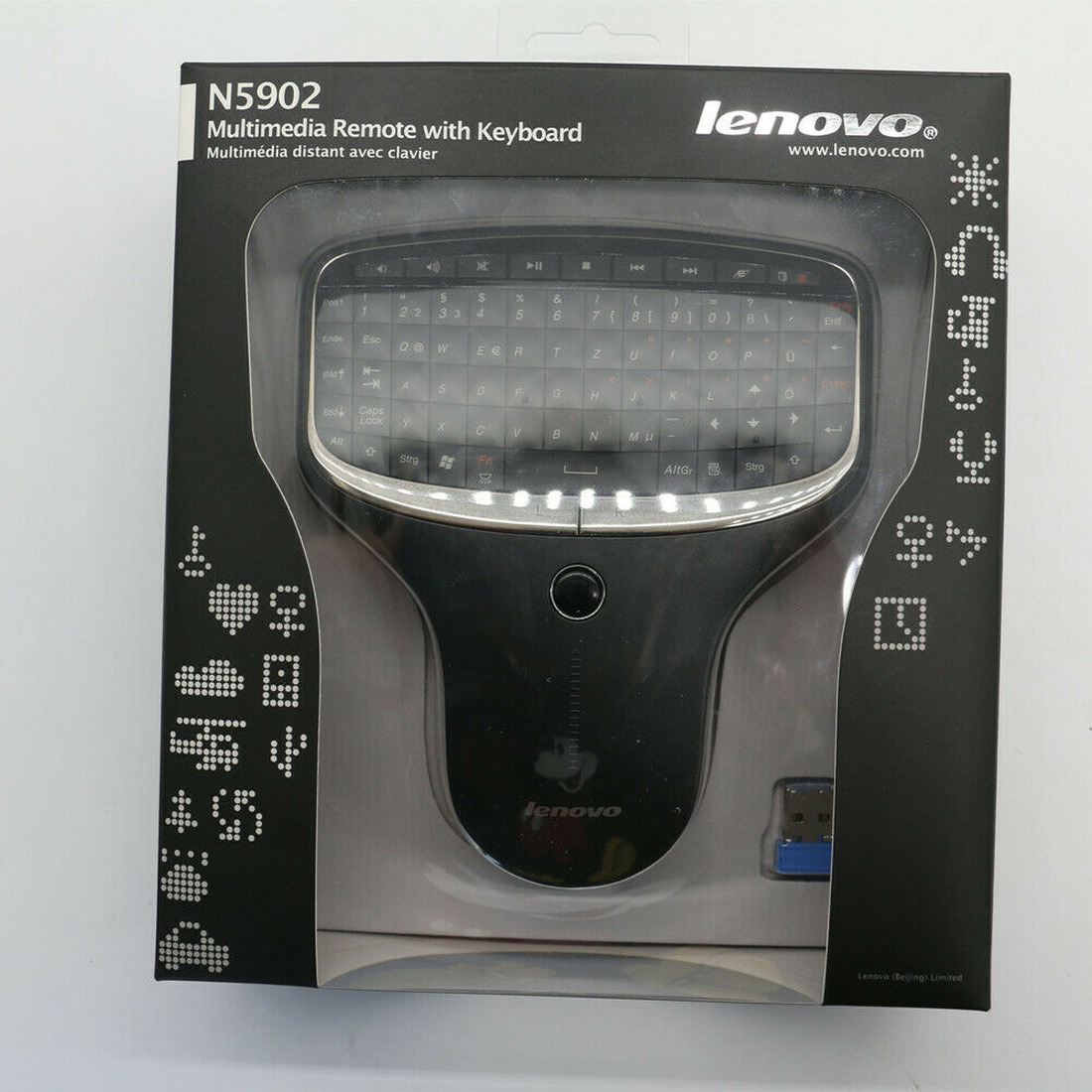 Original Lenovo N5902 Wireless USB Multimedia Remote With GE