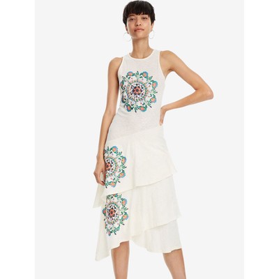 

Женское платье челси Desigual, кремовое, средний размер, Белый